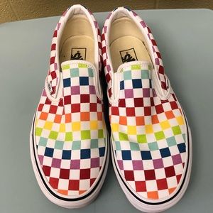 Brand New Rainbow Checkered Vans